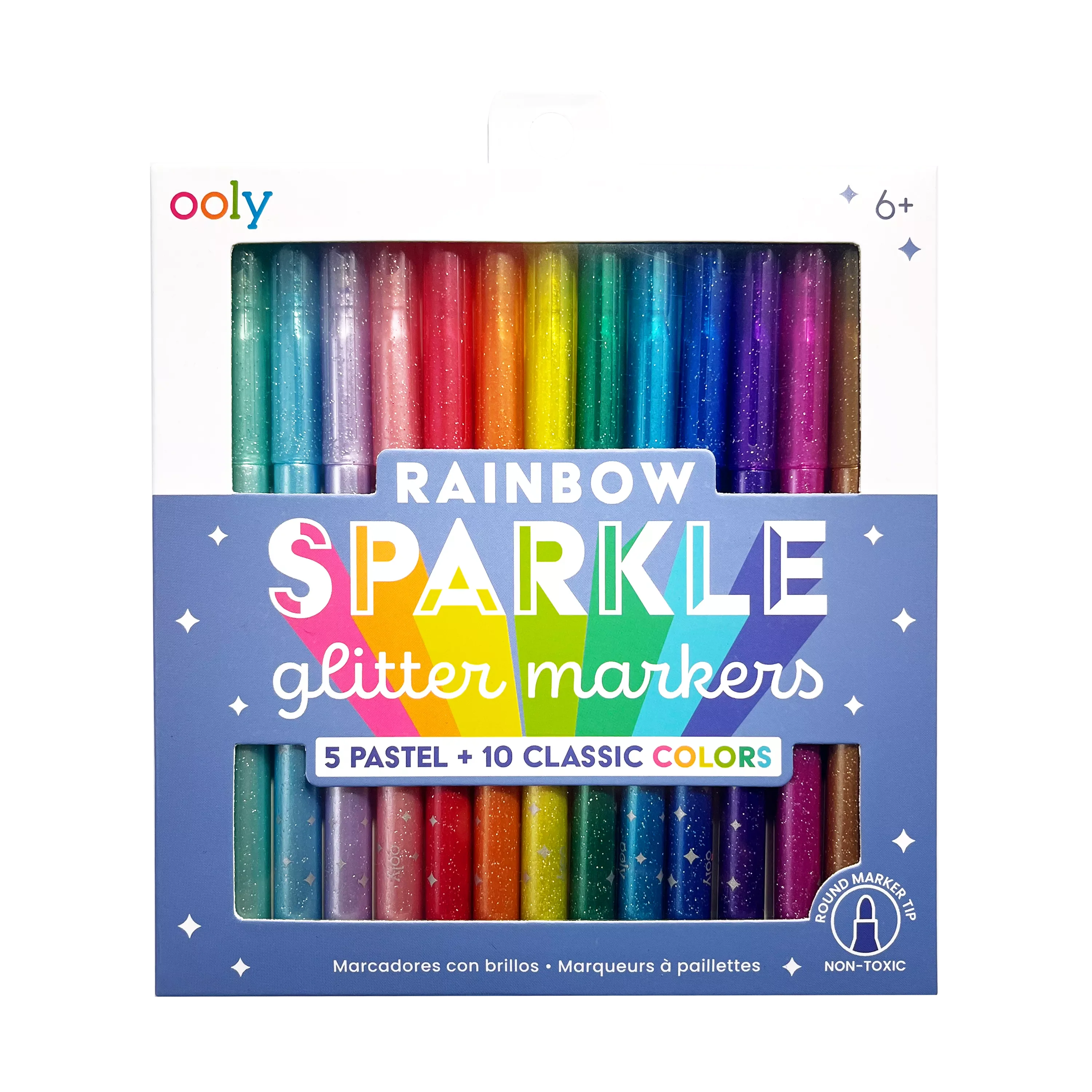 OOLY Rainbow Sparkle Glitter Markers