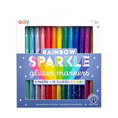 OOLY Rainbow Sparkle Glitter Markers