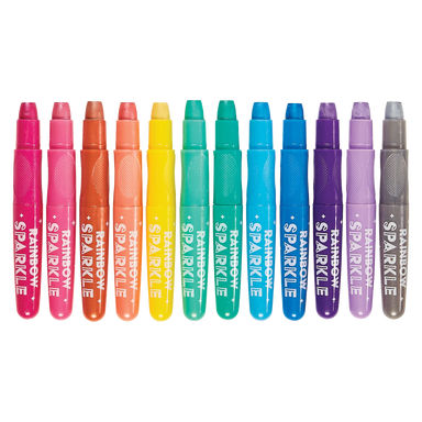 Rainbow Sparkle Metallic Watercolor Gel Crayons - Set of 12