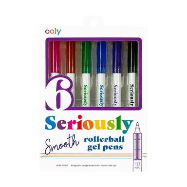 Seriously Smooth Rollerball Gel Pens - Set of 6