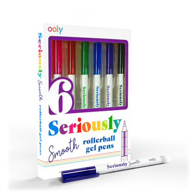 Seriously Smooth Rollerball Gel Pens - Set of 6