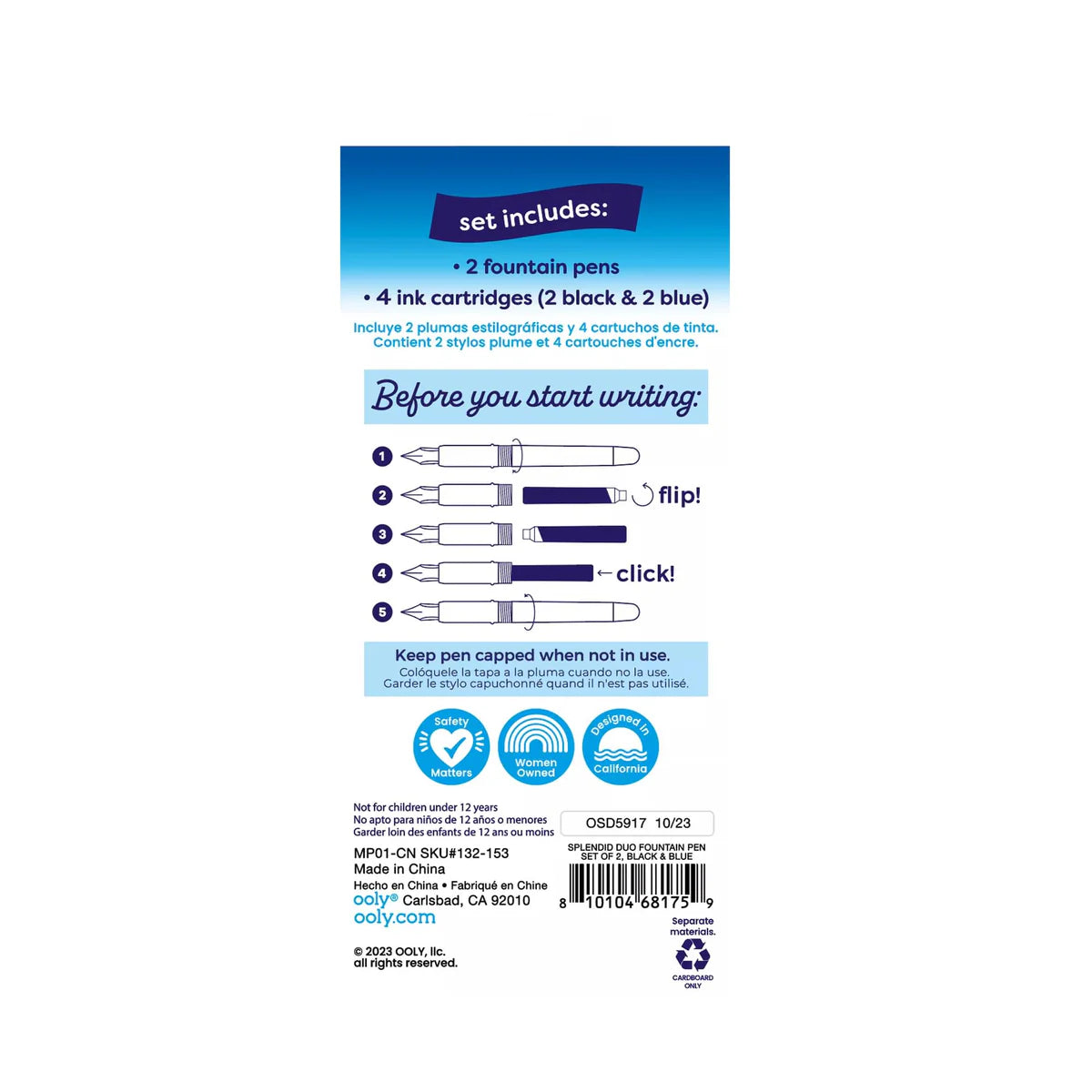 Splendid Fountain Pen - Set of Two