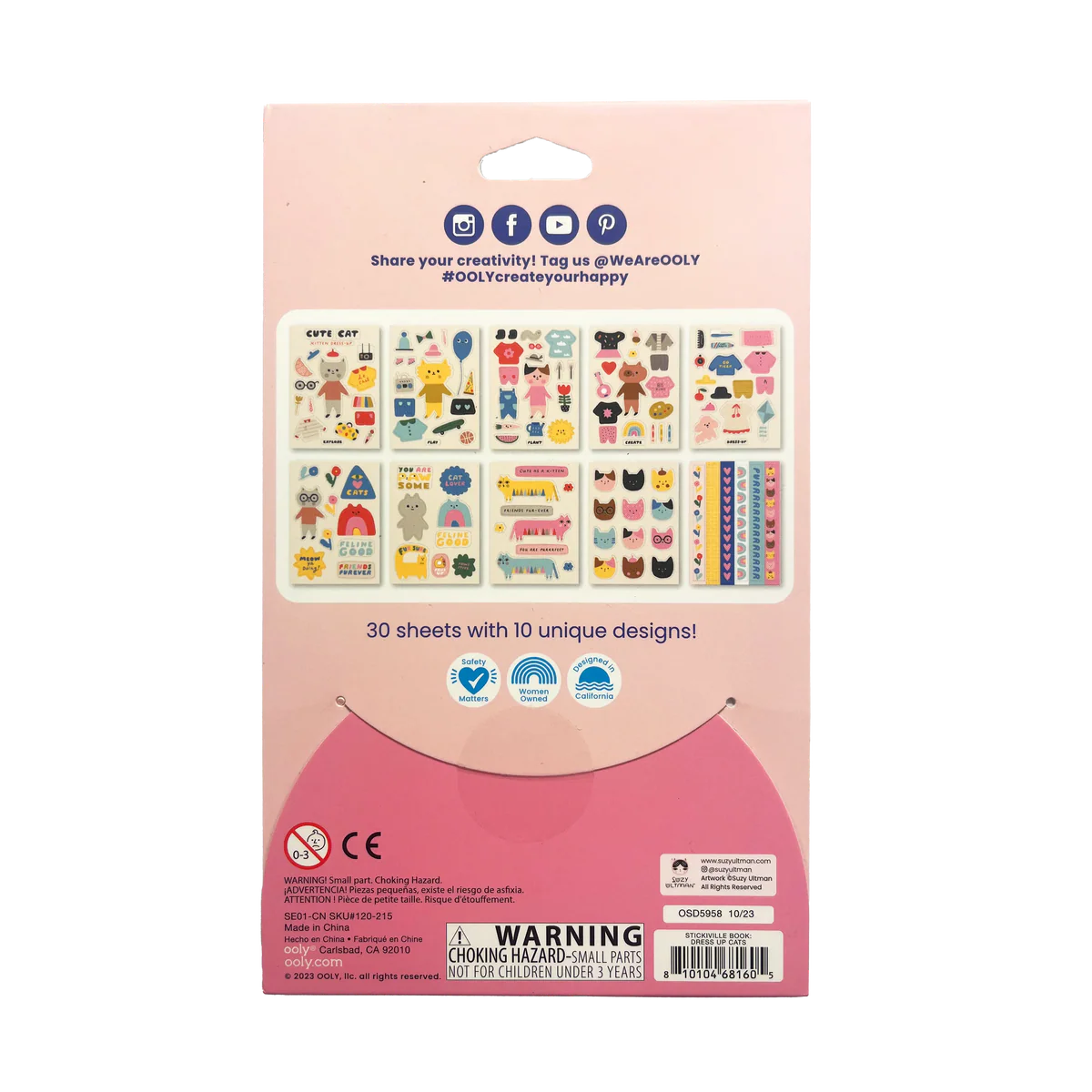 OOLY WHL LTTA STKRBK DRESS UP