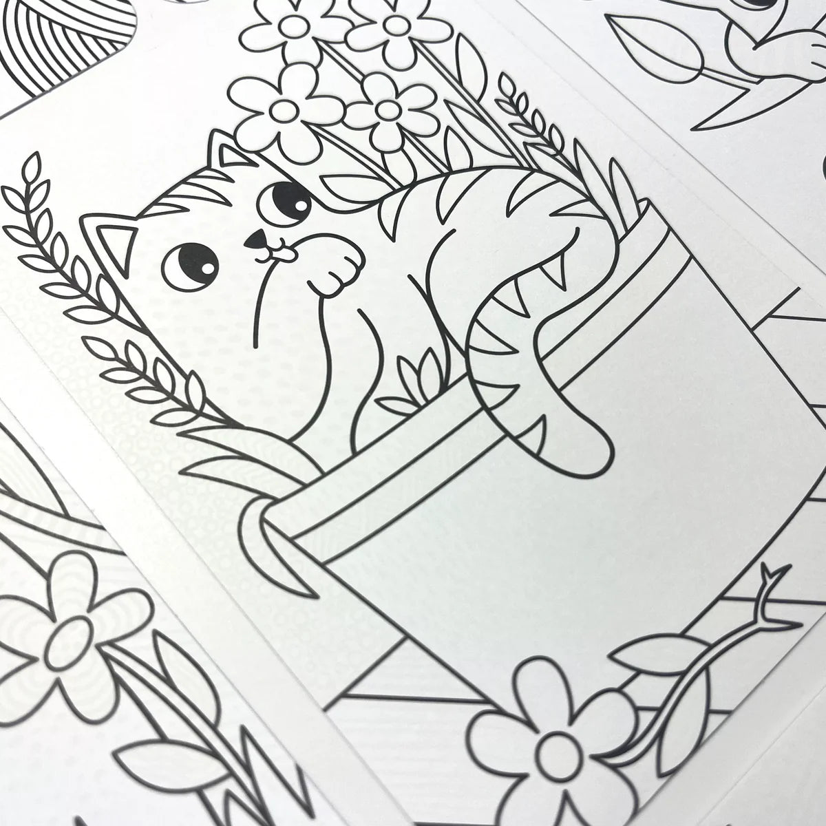 Under Cover Art Hidden Pattern Coloring Activity - Smitten Kittens