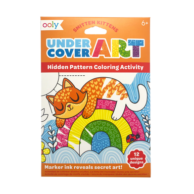 Under Cover Art Hidden Pattern Coloring Activity - Smitten Kittens