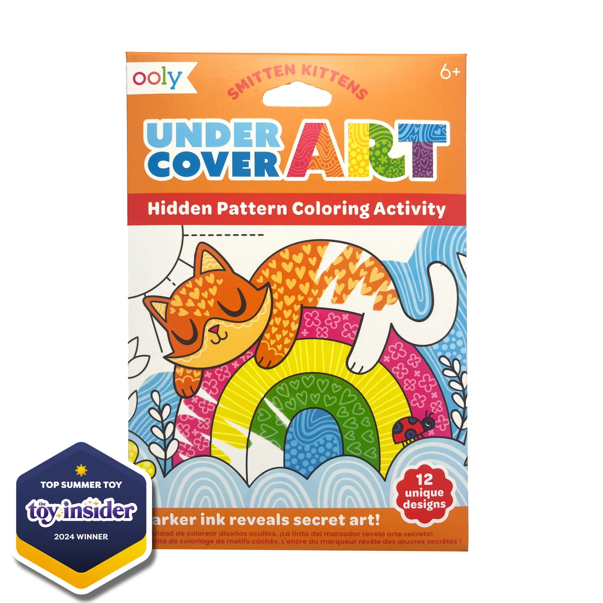 Under Cover Art Hidden Pattern Coloring Activity - Smitten Kittens