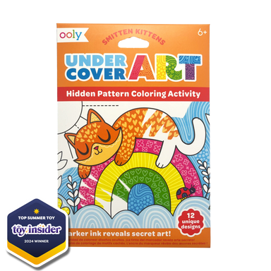 Under Cover Art Hidden Pattern Coloring Activity - Smitten Kittens