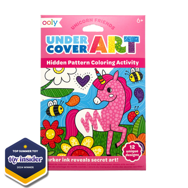 Under Cover Art Hidden Pattern Coloring Activity - Unicorn Friends