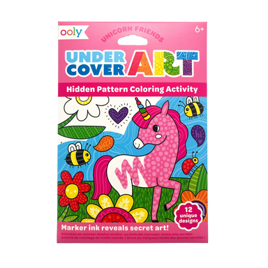Under Cover Art Hidden Pattern Coloring Activity - Unicorn Friends