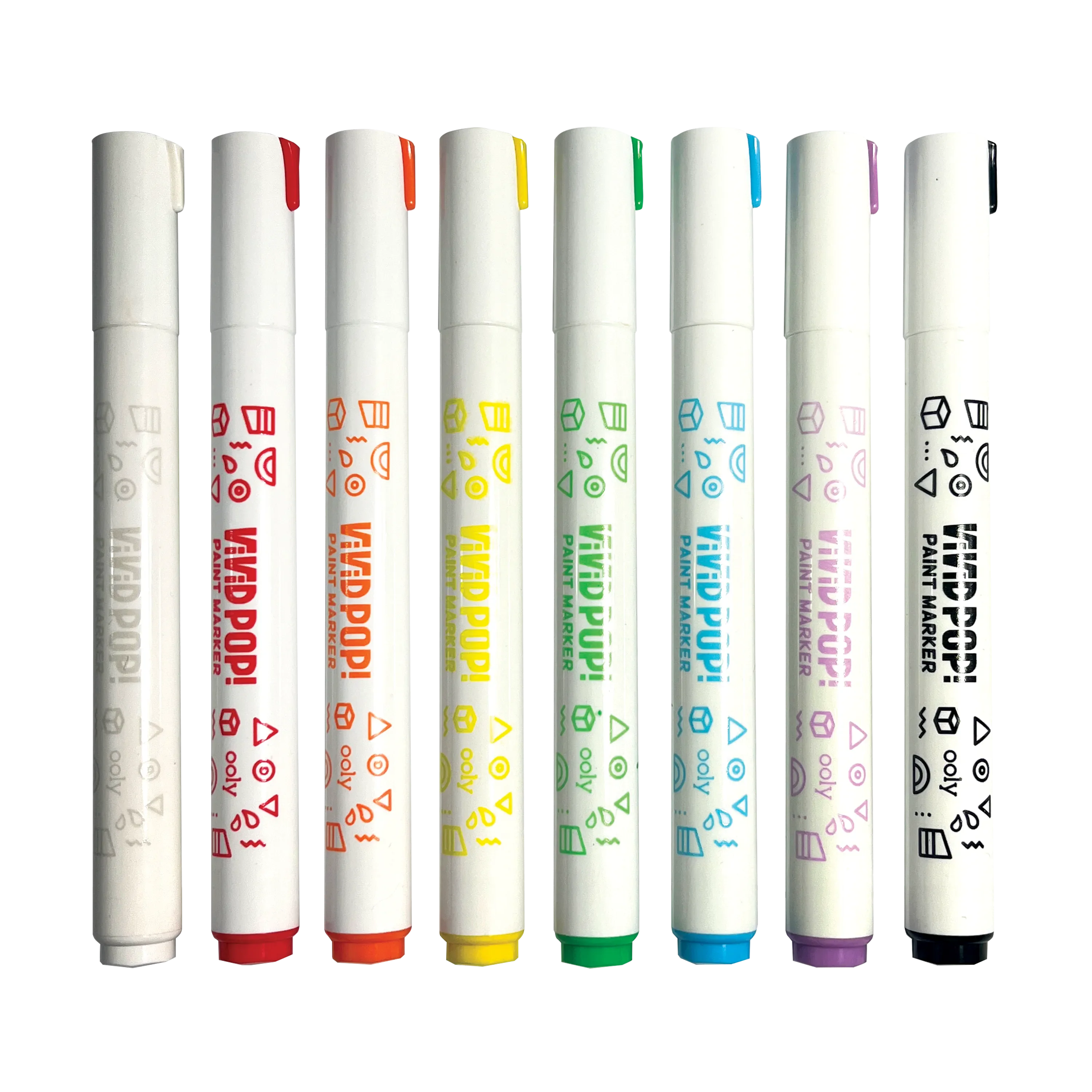 OOLY Vivid Pop! 8 Opaque Water Based Paint Markers