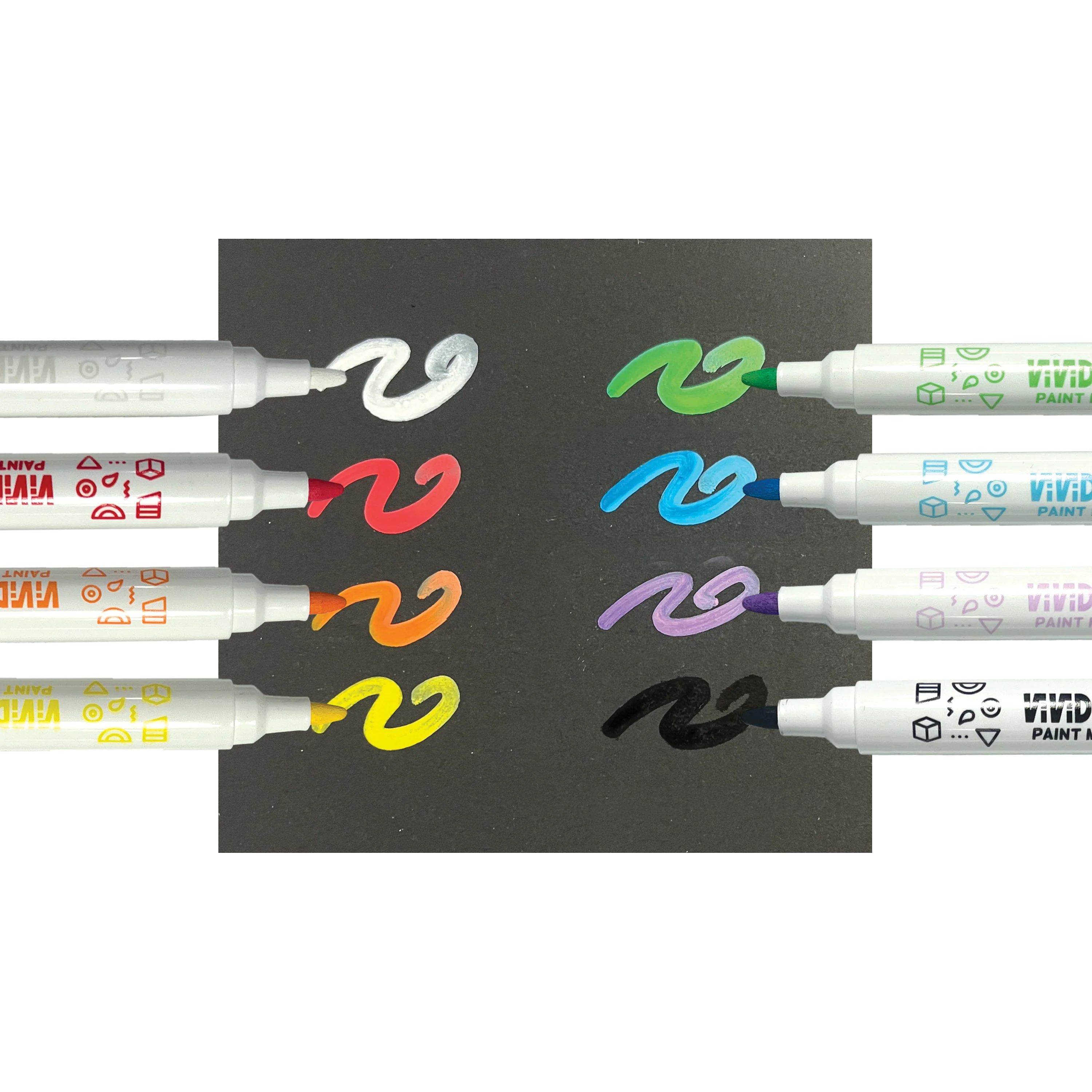 OOLY Vivid Pop! 8 Opaque Water Based Paint Markers
