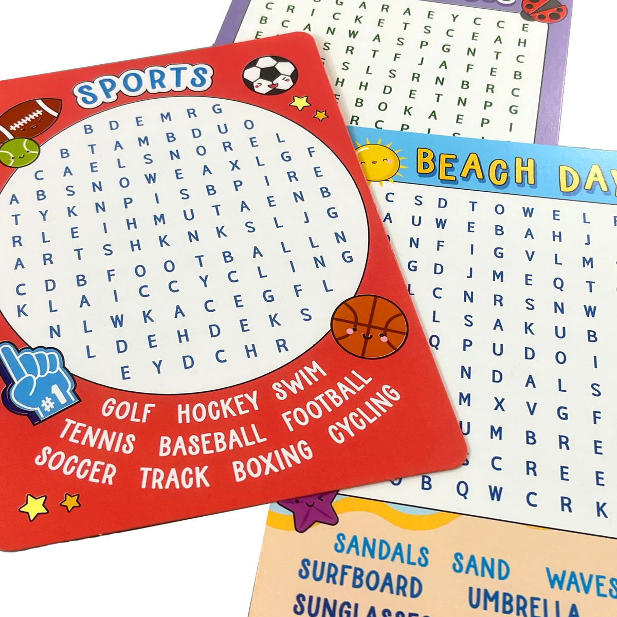 Word Search Activity Cards
