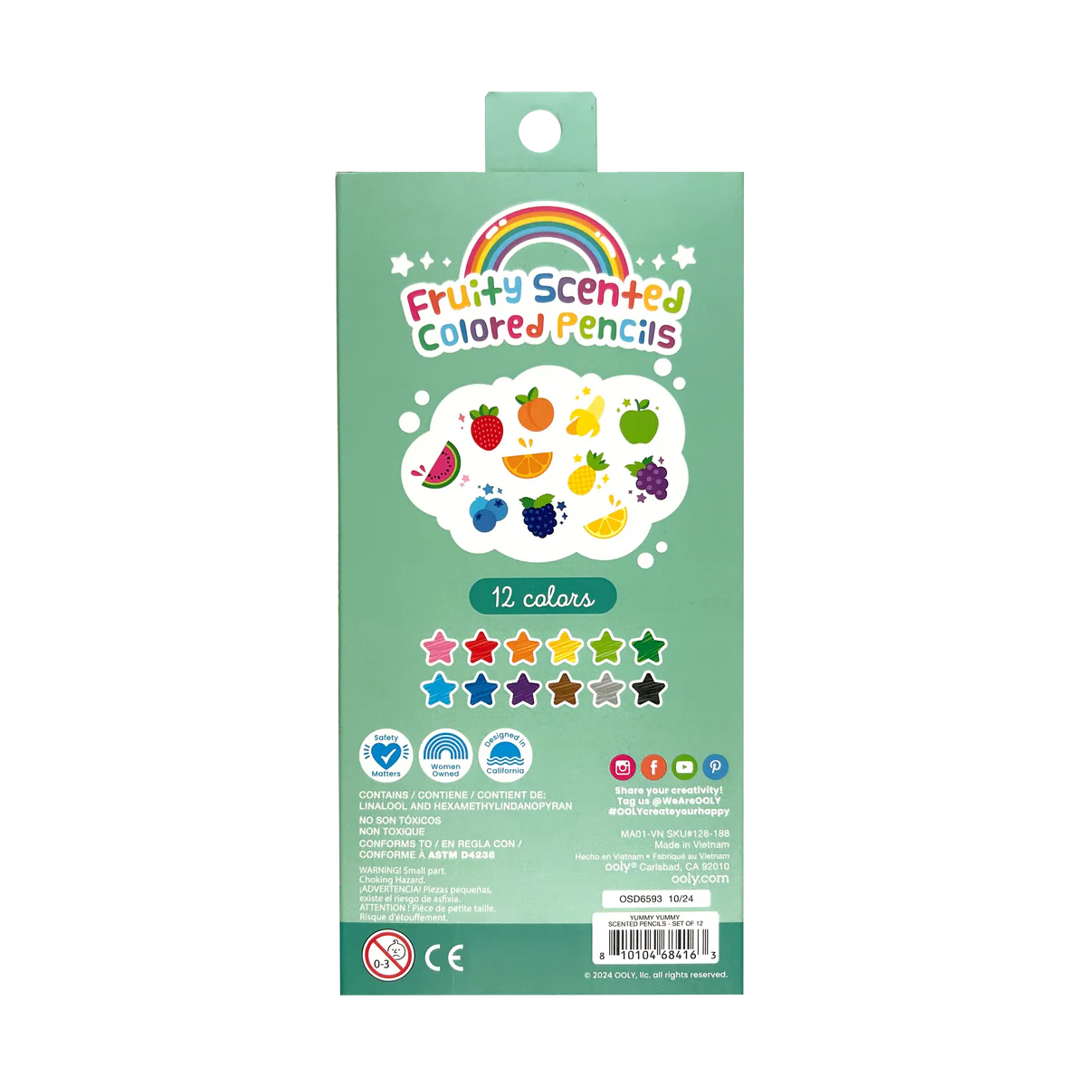 OOLY YUMMY SCENT COLOR PENCILS