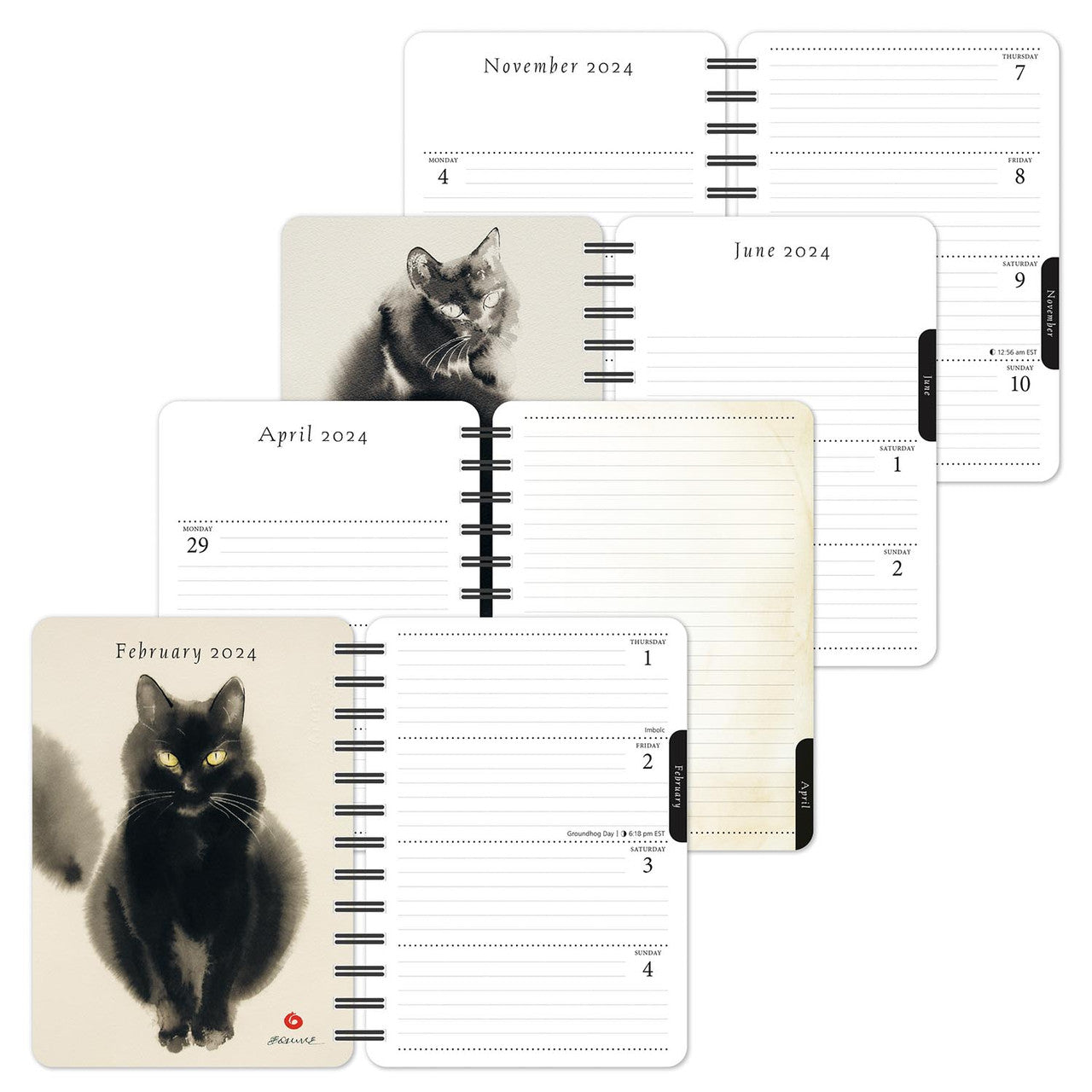 The Artful Cat 2024 Weekly Planner    