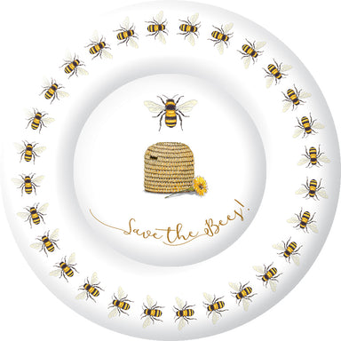 Save The Bees 10" Round Plates    