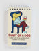 BLUQ Diary Of A dog. Licked Some Faces, Sniffed A Bush, Barked At A Vacuum 3x5 Spiral Notebook