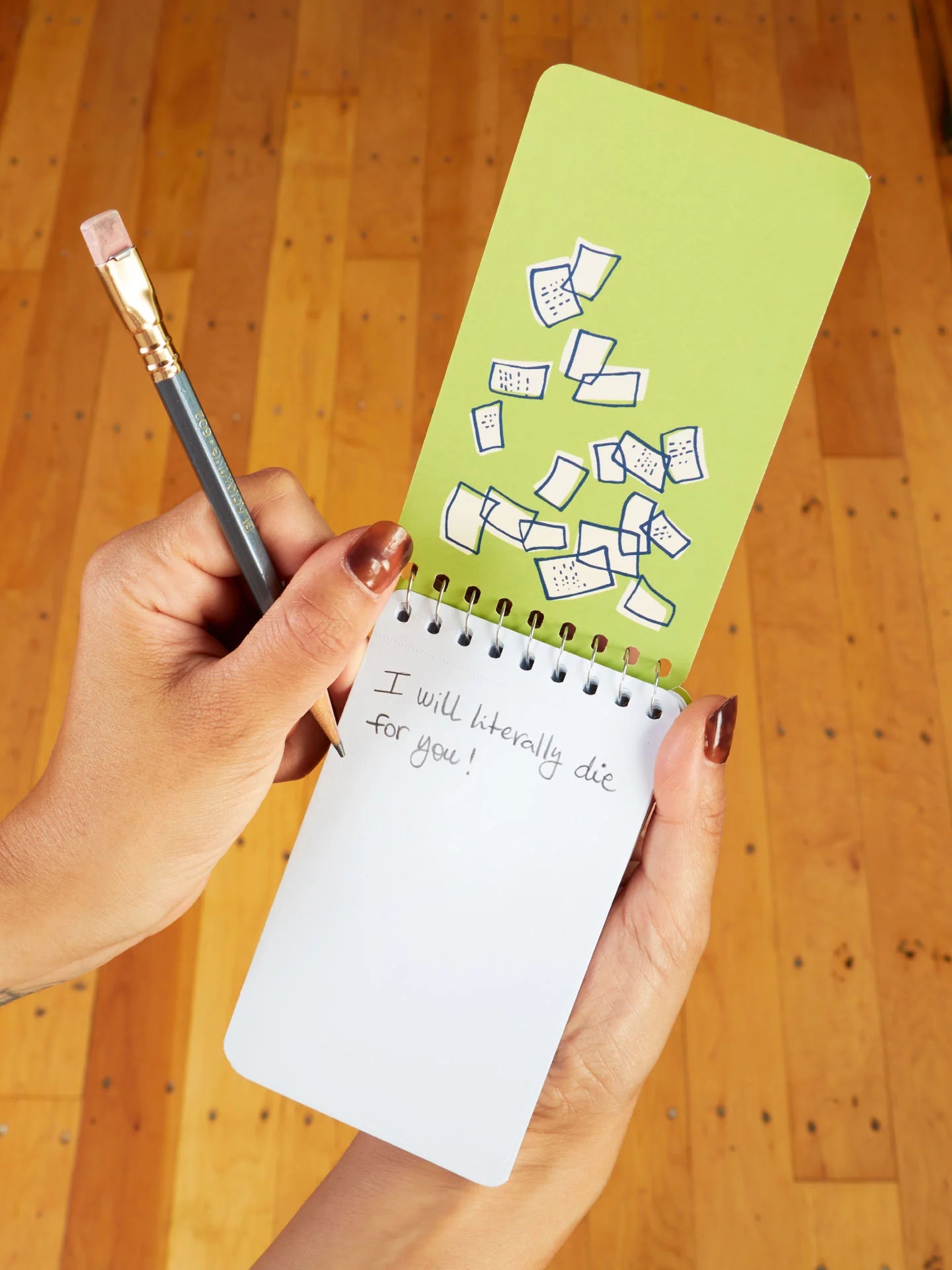 BLUQ Deep Thoughts For My Cat To Inherit When I Die 3x5 Spiral Notebook