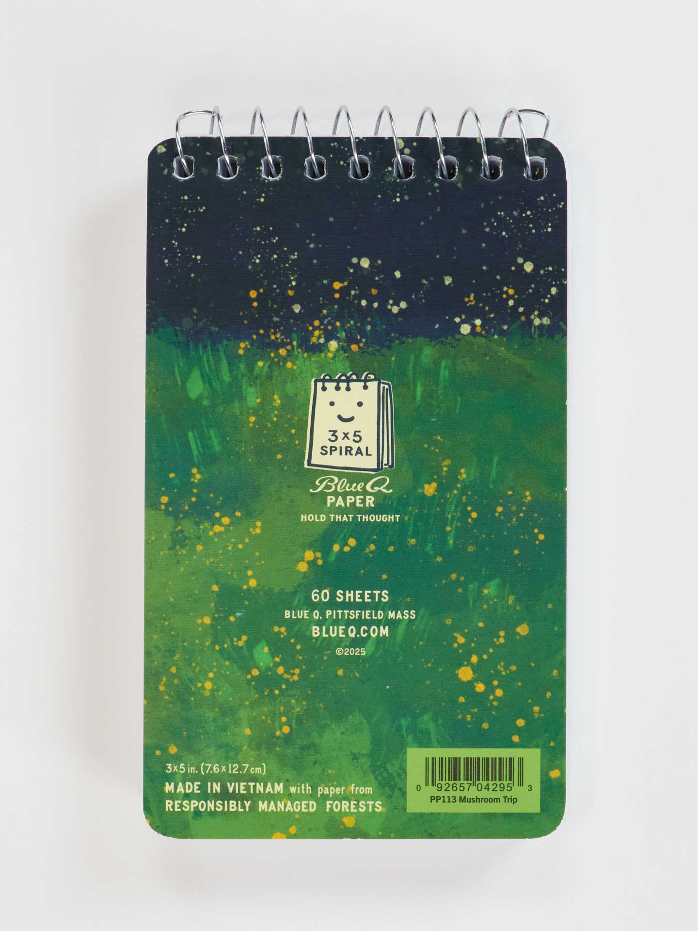 BLUQ Notes From My Mushroom Trip 3x5 Spiral Notebook