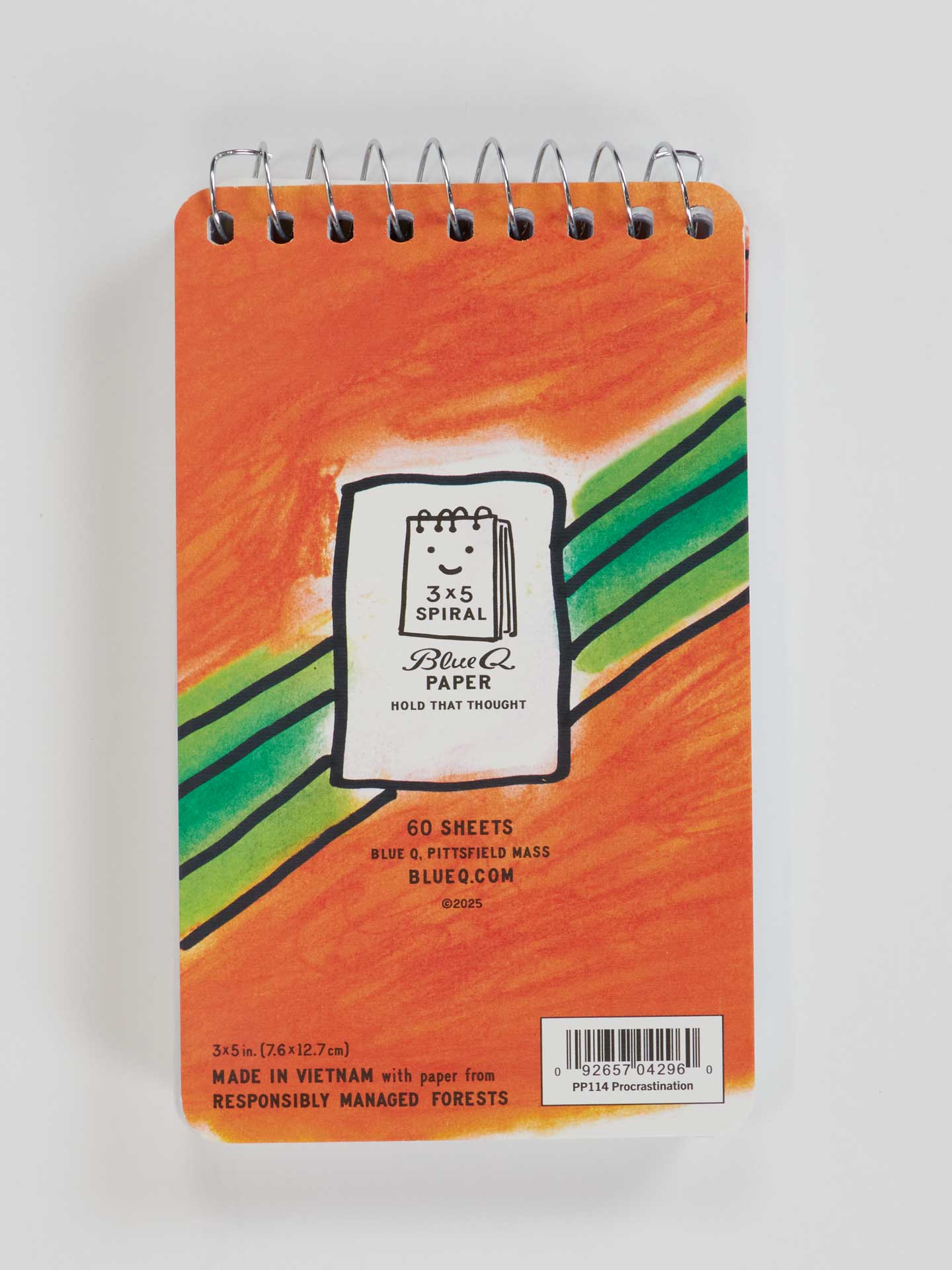 BLUQ The Art Of Procrastination. Have You Seen My Pencil? No, My Good Pencil 3x5 Spiral Notebook