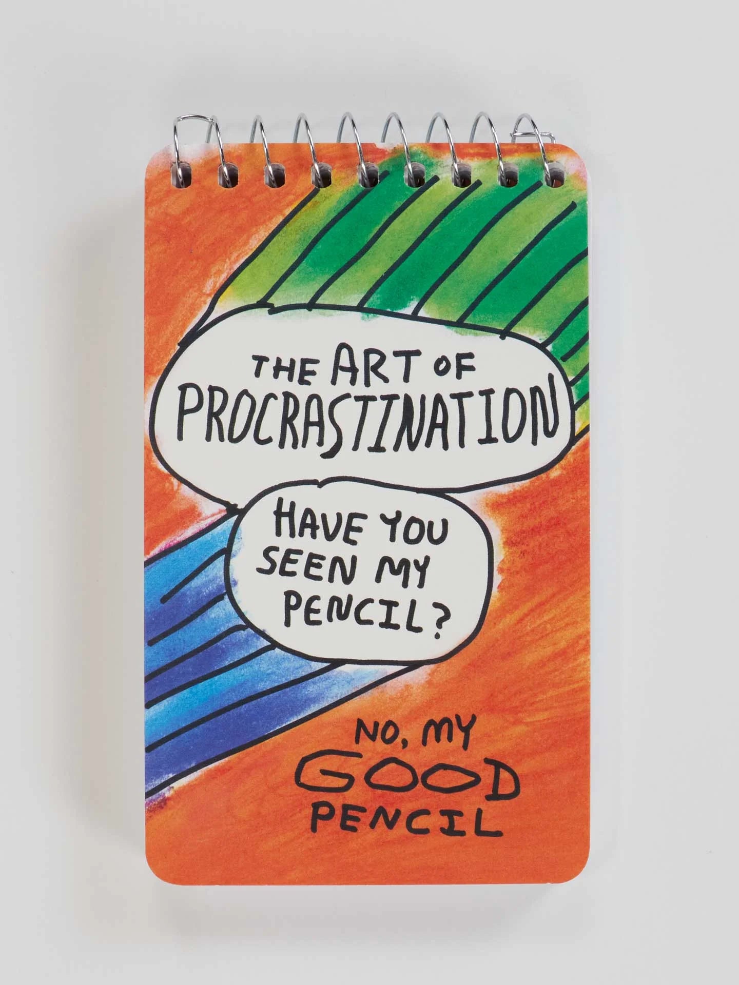 BLUQ The Art Of Procrastination. Have You Seen My Pencil? No, My Good Pencil 3x5 Spiral Notebook