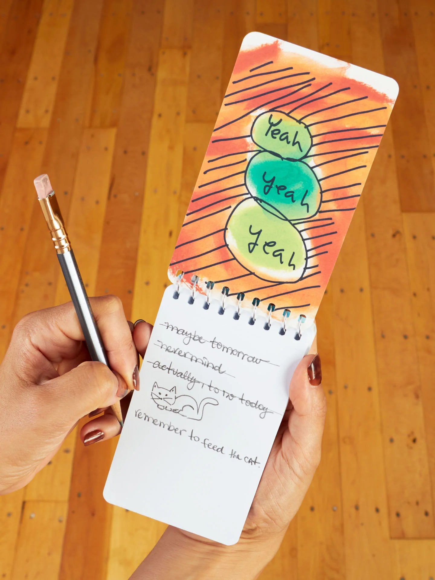 BLUQ The Art Of Procrastination. Have You Seen My Pencil? No, My Good Pencil 3x5 Spiral Notebook