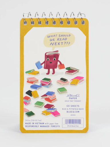 BLUQ Book Club 3x5 Spiral Notebook