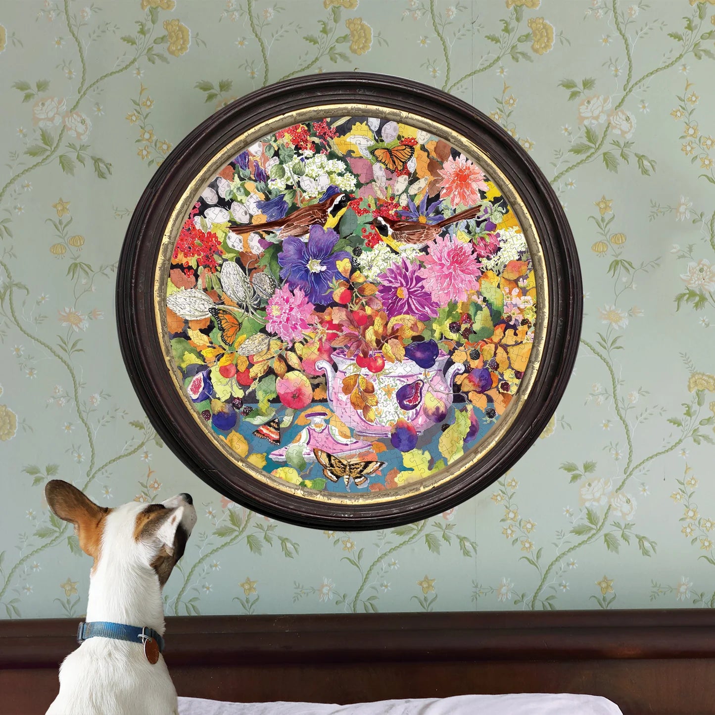 Autumn Bouquet 500 Piece Round Puzzle