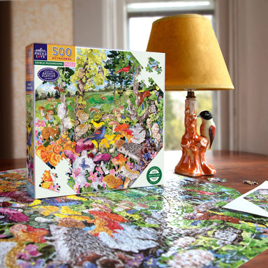 Edible Mushrooms 500 Piece Octagon Puzzle