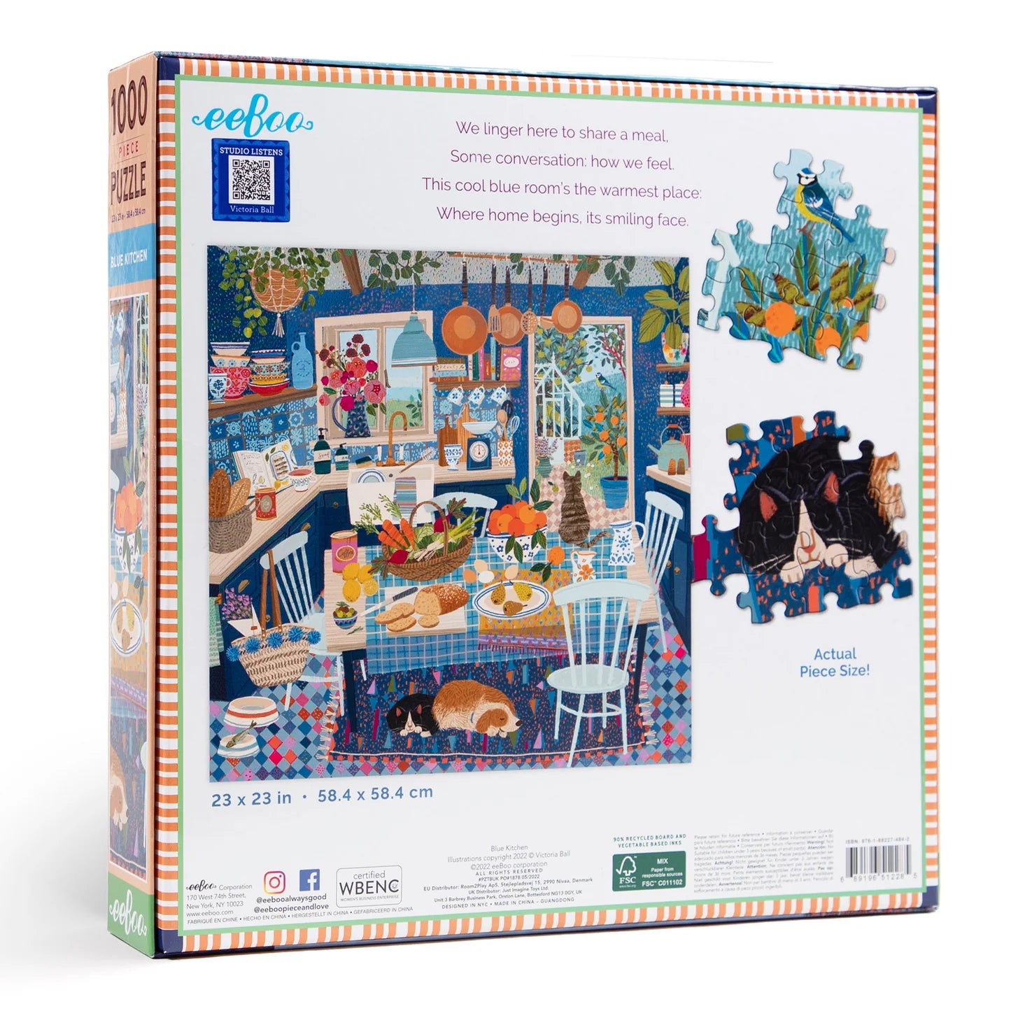 Blue Kitchen 1000 Piece Puzzle