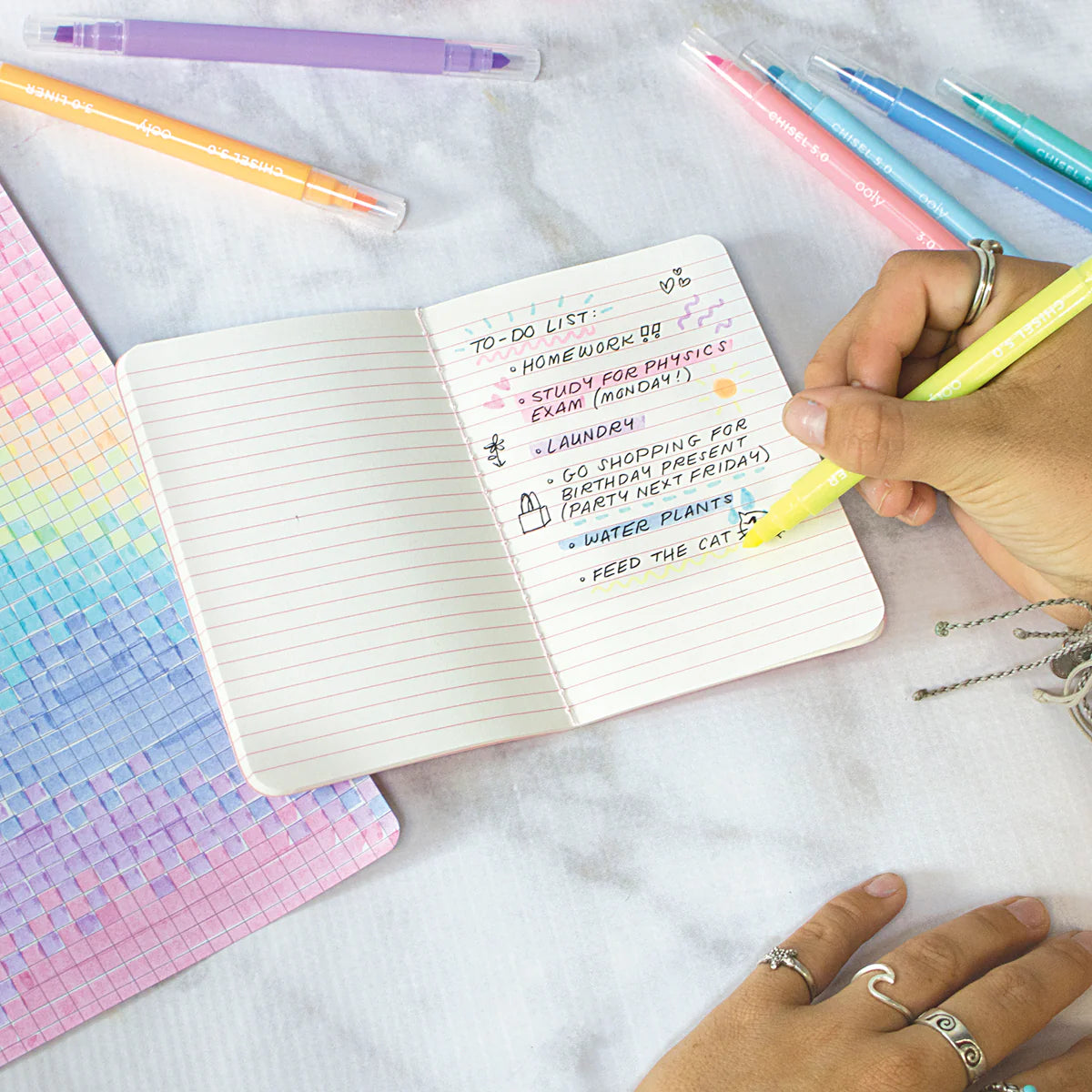 OOLY Pastel Liners Set of 8 Double Ended Pastel Liners