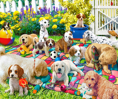 Playful Pups on Parade 1000 Piece Puzzle