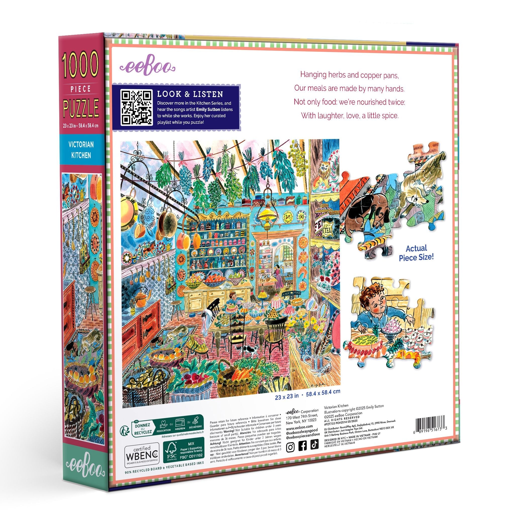 eeBoo Victorian Kitchen 1000 Piece Puzzle