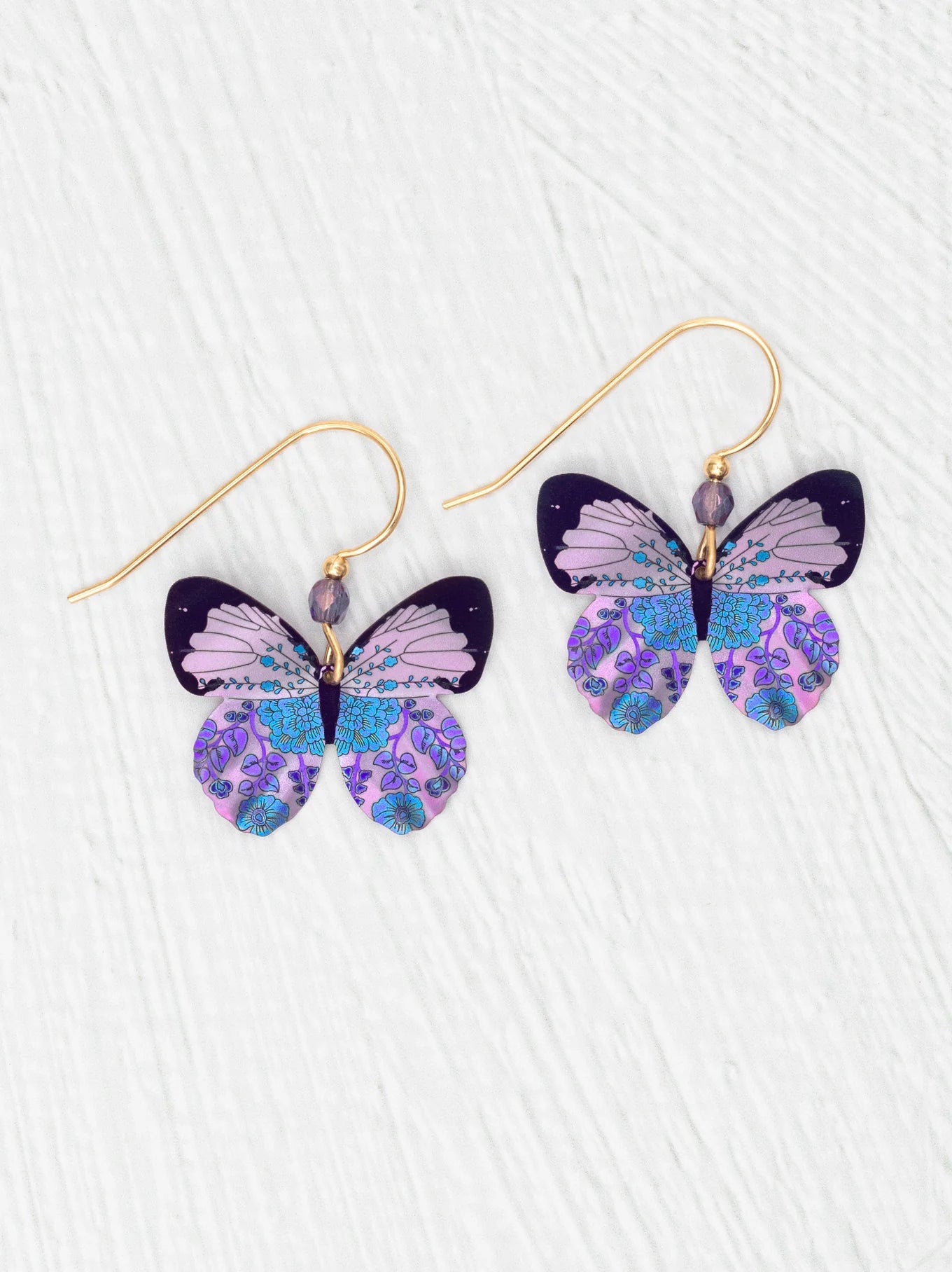 Holly Yashi Blooming Butterfly Earrings - Radiant Purple