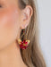 Holly Yashi Poinsettia Earrings - Scarlet