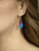 Holly Yashi Flutterby Earrings - Blue Violet    