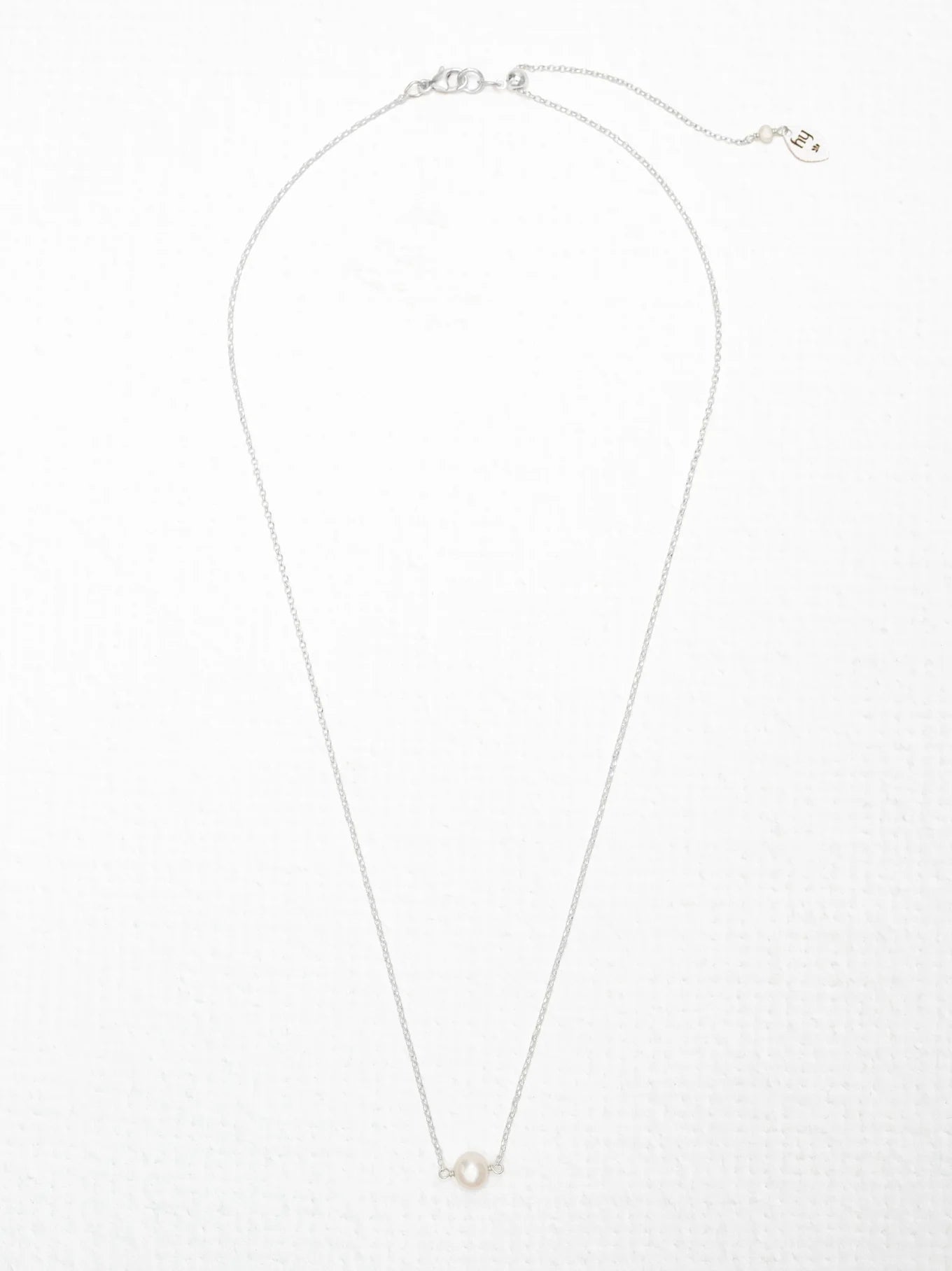 Holly Yashi Marina Pearl Necklace - Silver and Cream