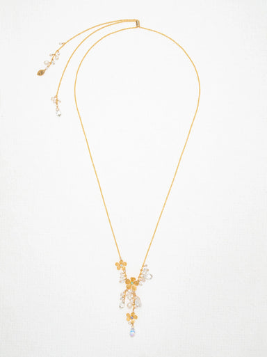 Holly Yashi Rafaela Gold and White Necklace    