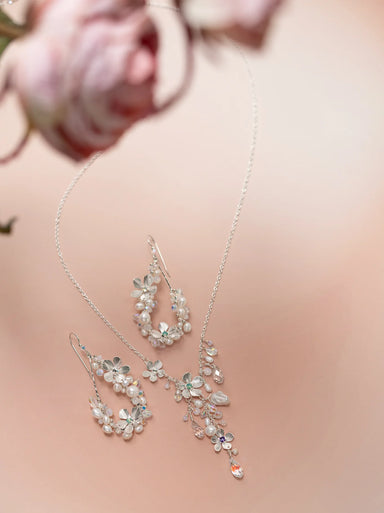Holly Yashi Rafaela Silver and White Necklace    