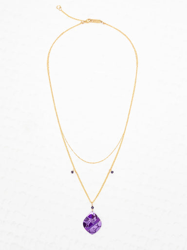 Holly Yashi Lani Necklace - Pua Purple    