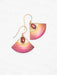 Holly Yashi Monte Carlo Earrings - Peach and Gold    