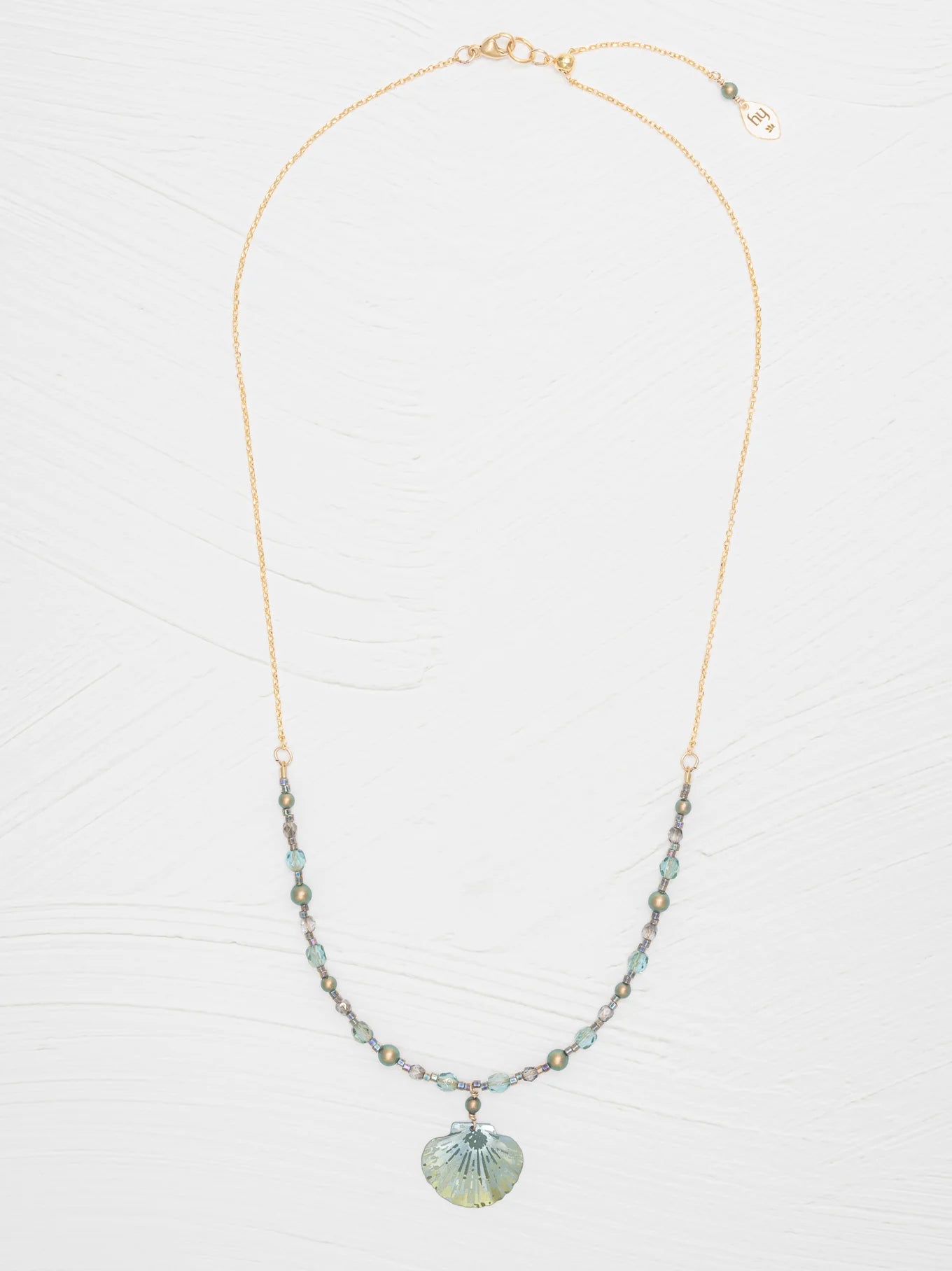 Holly Yashi Shelby Beaded Necklace - Sage