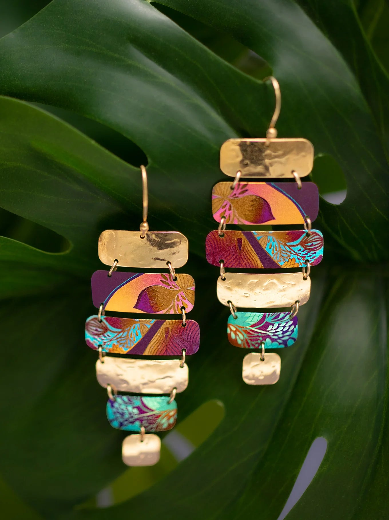 Holly Yashi Lana Talisman Earrings - Amber Wave