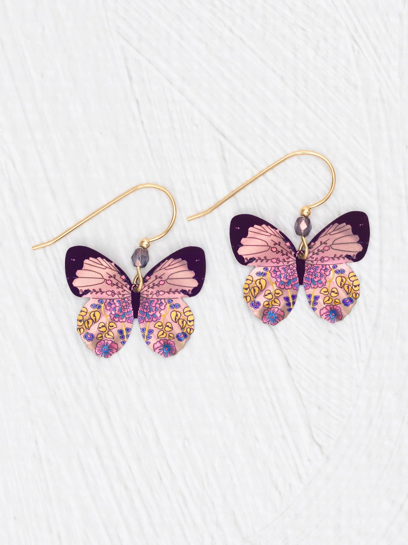 Holly Yashi Blooming Butterfly Earrings - Blooming Pink