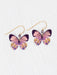 Holly Yashi Blooming Butterfly Earrings - Blooming Pink