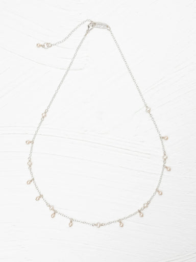Holly Yashi Cora Pearl Necklace - Silver / White    