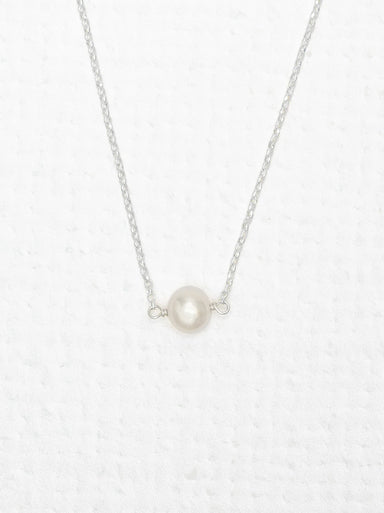 Holly Yashi Marina Pearl Necklace - Silver and Cream