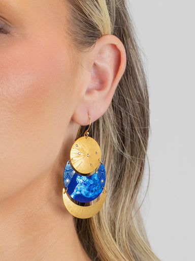 Holly Yashi Juno Earrings - Midnight Blue