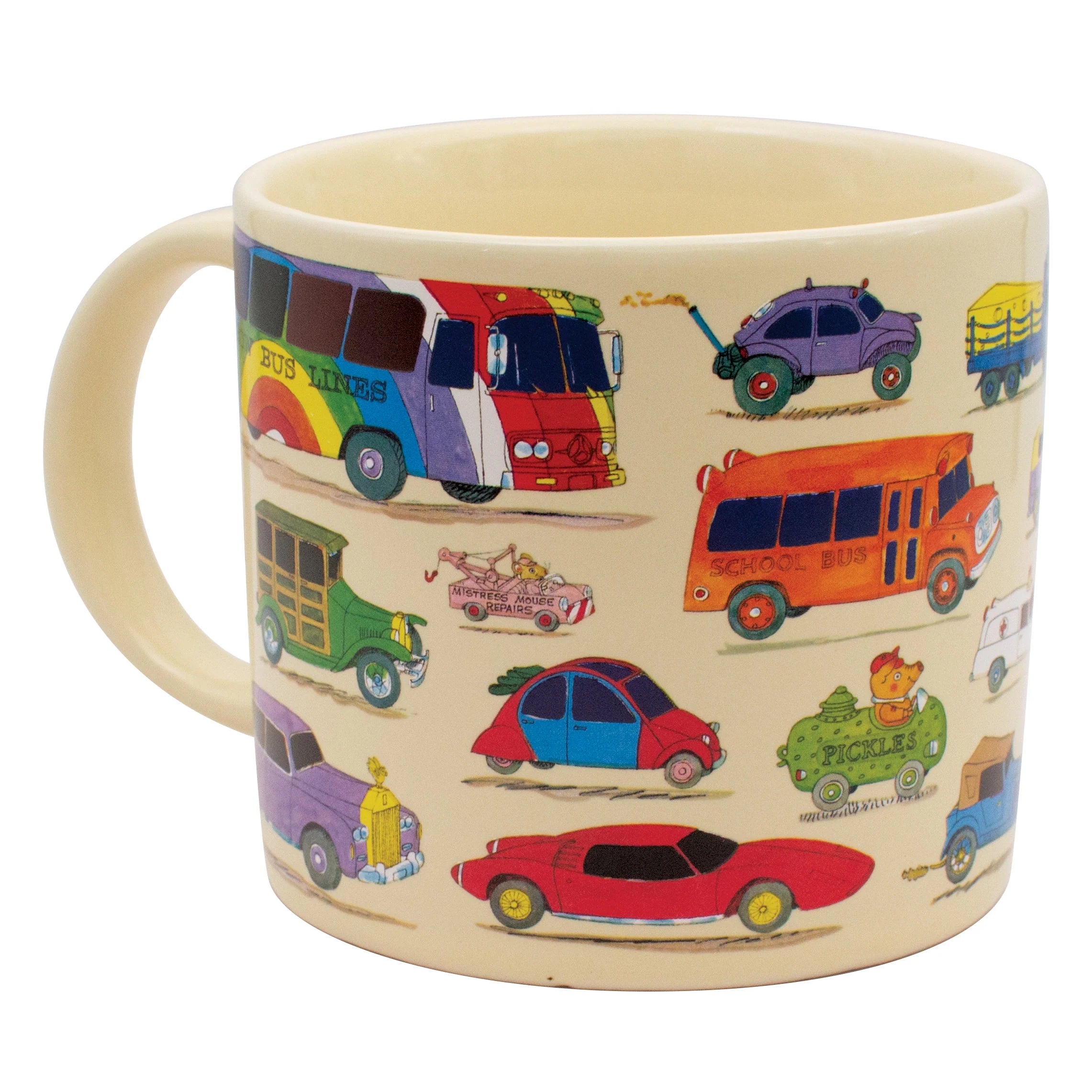 Richard Scarry Cars and Trucks Heat Transforming Mug