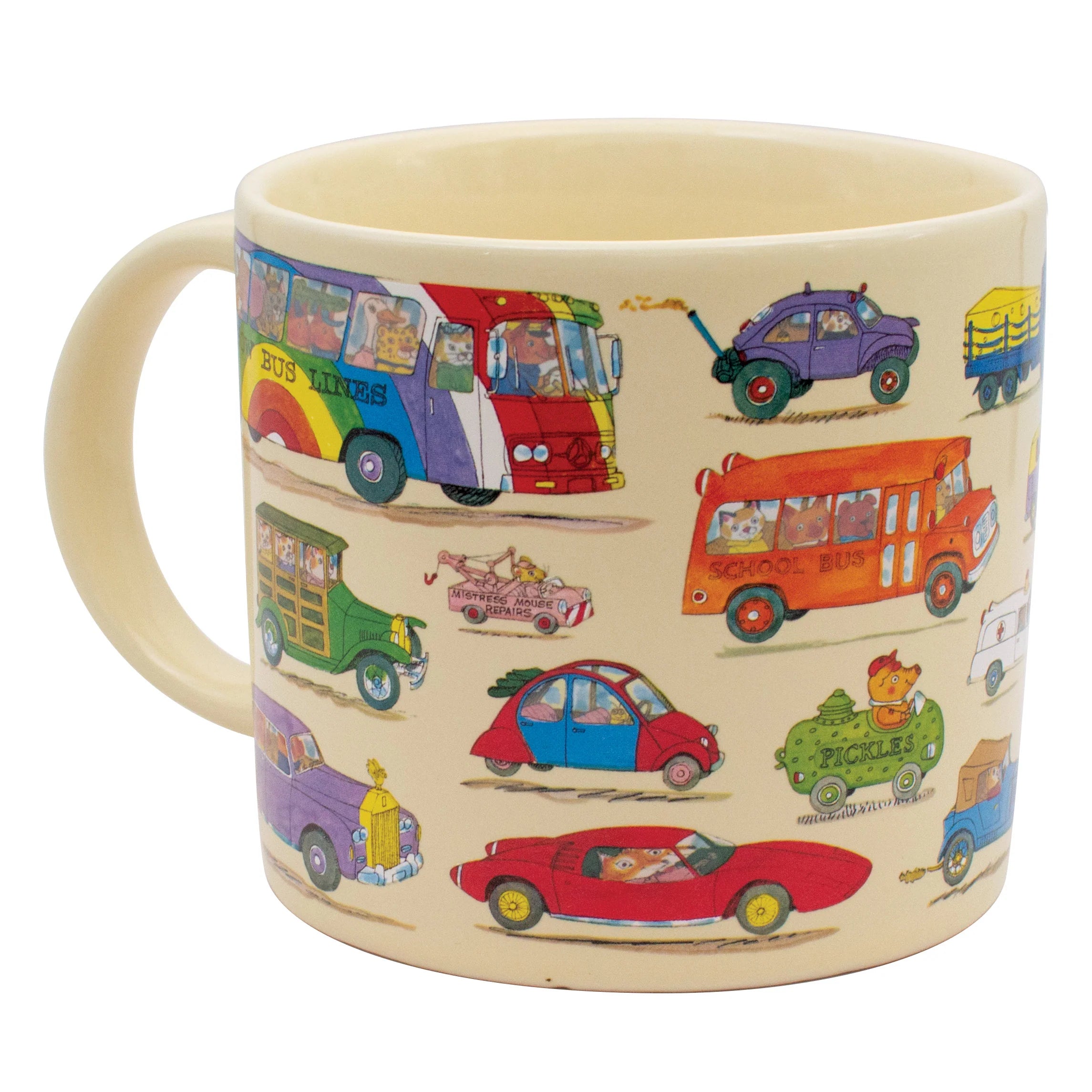 Richard Scarry Cars and Trucks Heat Transforming Mug