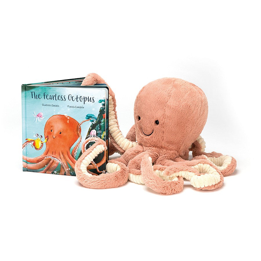 Jellycat Odell Octopus and Fearless Octopus Book